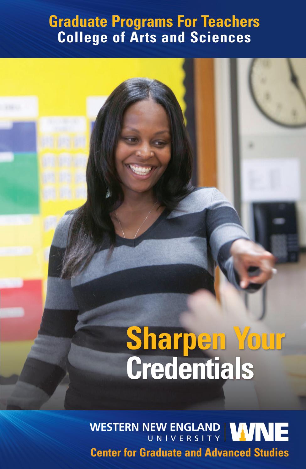 Graduate Programs for Teachers Viewbook by Western New England