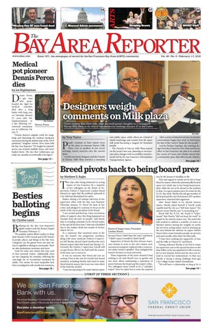 February 1, 2018 edition of the Bay Area Reporter by Bay Area Reporter -  Issuu