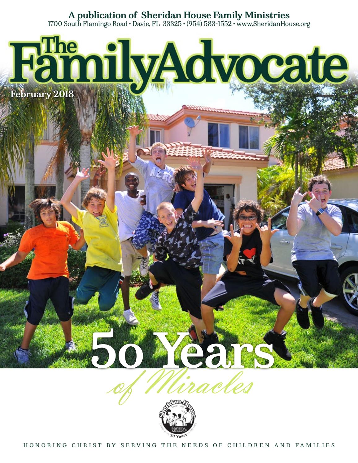 Family Advocate February 2018 by Sheridan House Family Ministries Issuu