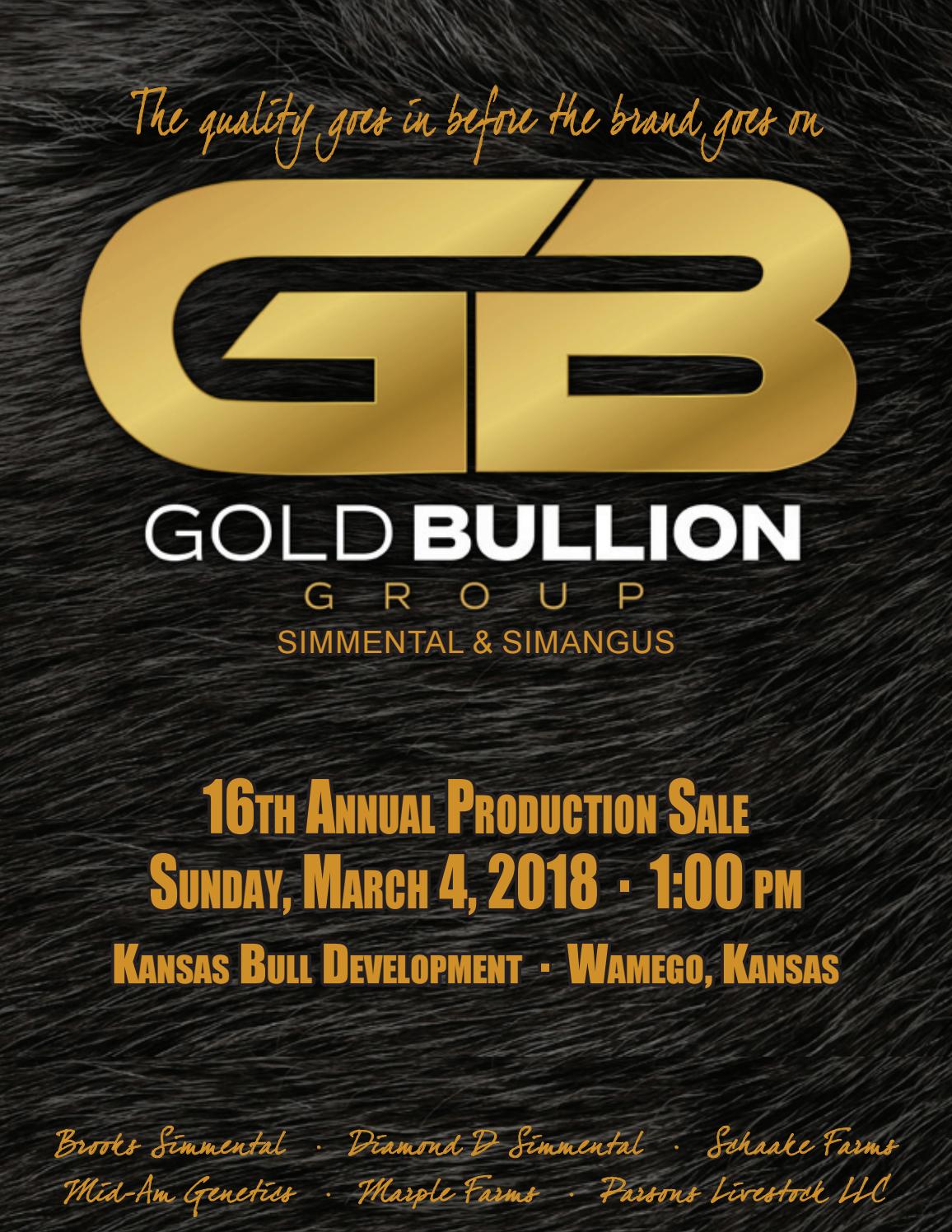 2018 Gold Bullion Group Sale Catalog by Ranch House Designs Issuu