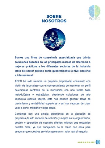 PRESENTACIÓN 德文 SERVICIOS ADEG 第 3 页