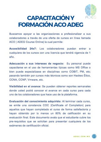 PRESENTACIÓN 德文 SERVICIOS ADEG 第 7 页