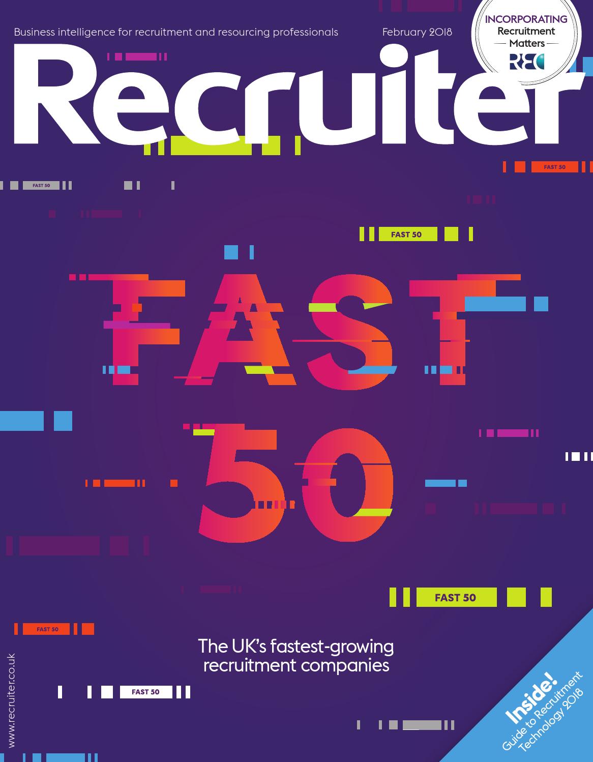Recruiter - February 2018 by Redactive Media Group - Issuu
