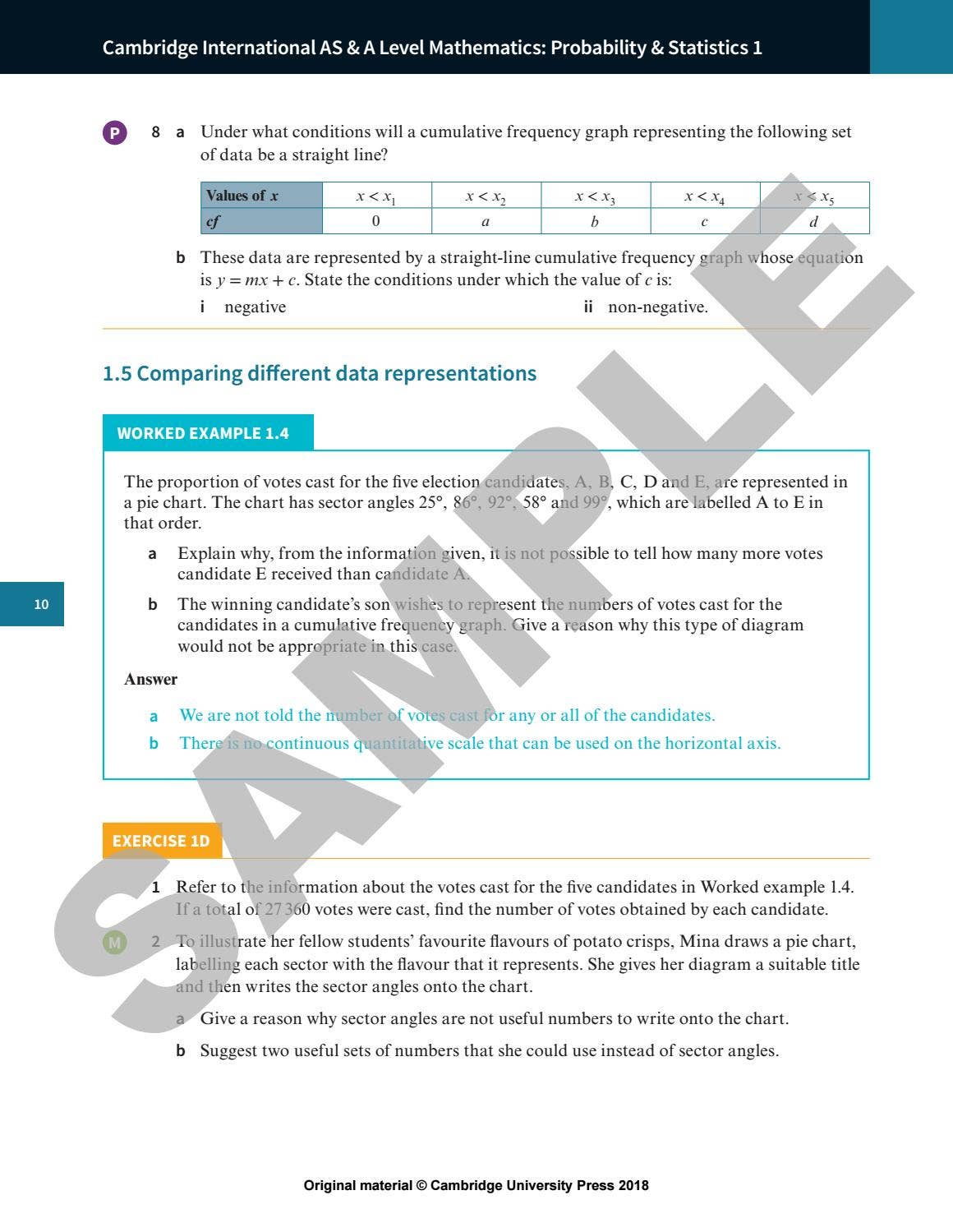 Preview Cambridge International AS & A Level Mathematics: Probability ...