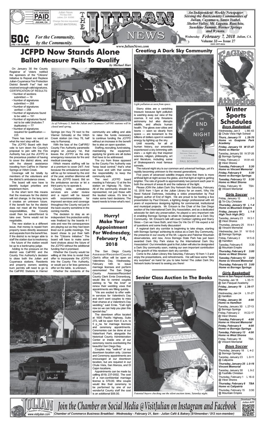 Juliannews 33 27 by Julian News Issuu