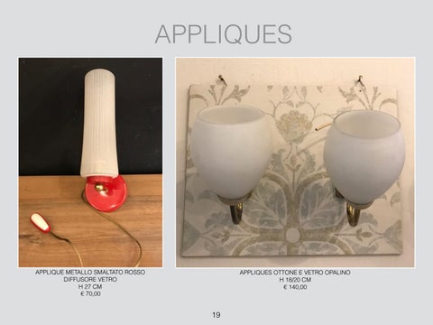 S.oggetti Milano 灯饰目录 · Lampade - Vendita oggetti 复古 第 19 页