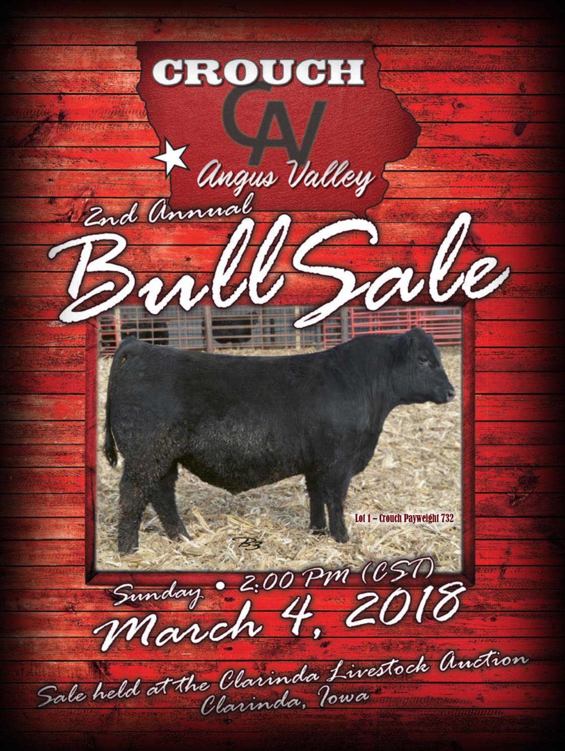 2018 Crouch Angus Bull Sale Catalog by Ranch House Designs Issuu