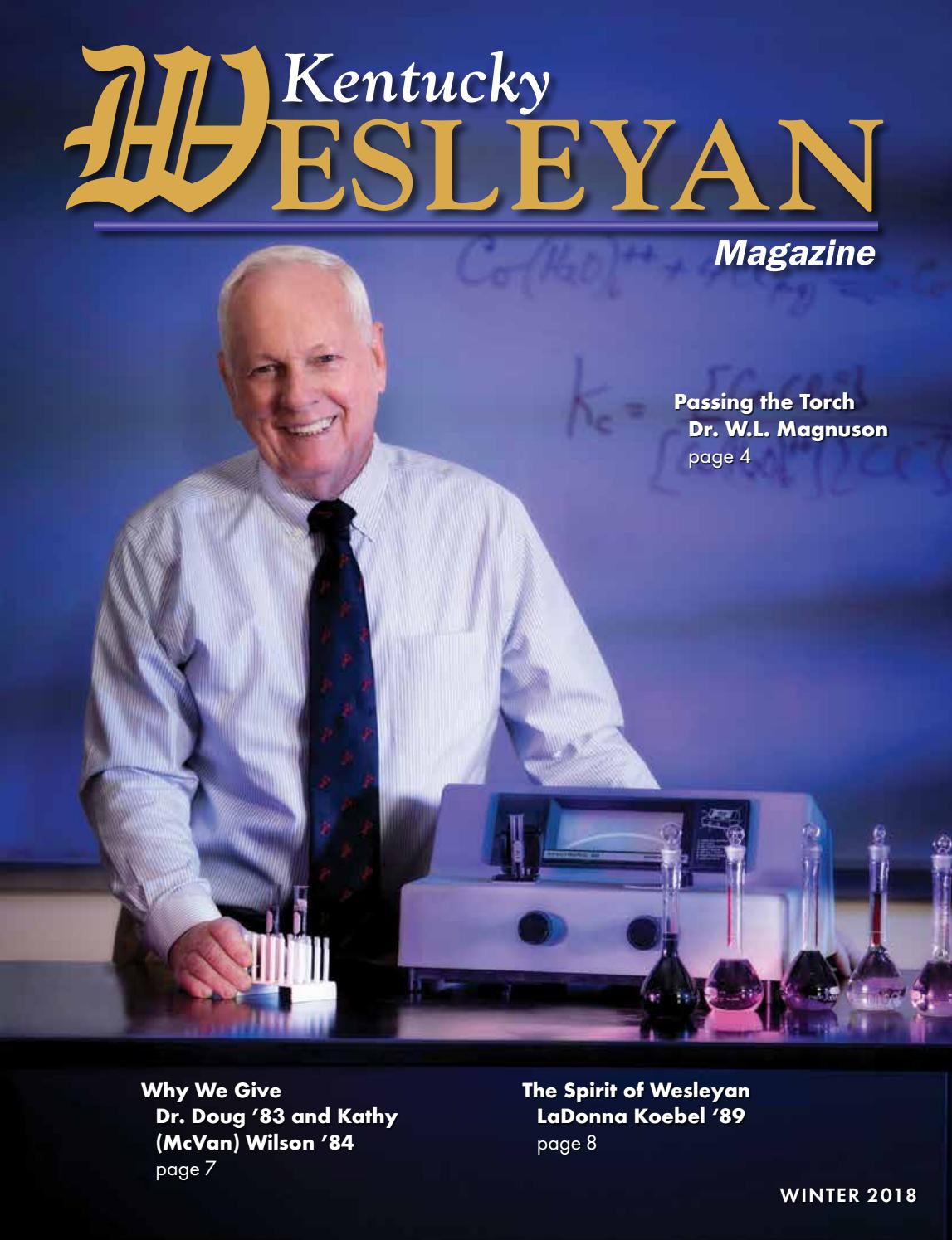 Kentucky Wesleyan College Magazine Winter 2018 by Kentucky Wesleyan