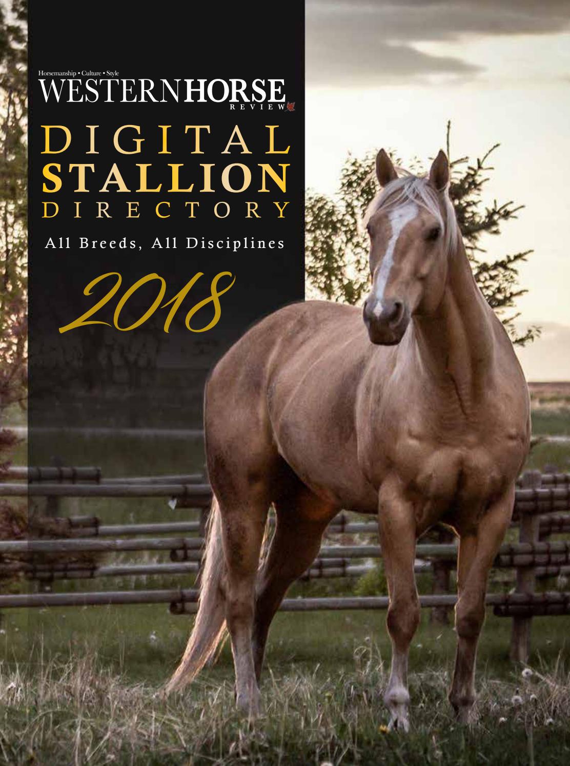 Westernhorsereview2018stallionguide by Western Horse Review Issuu