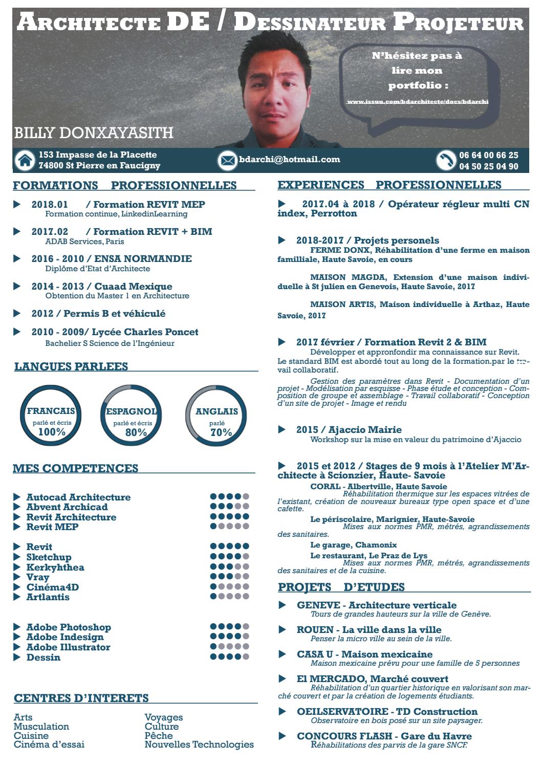 CV by BDArchitecte  Issuu