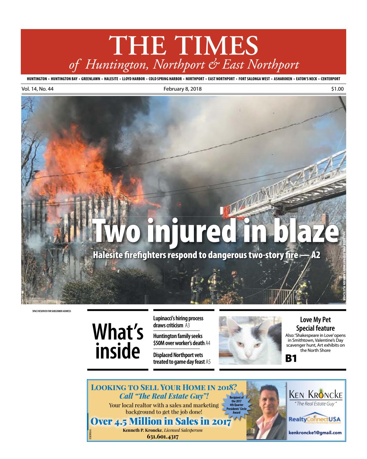 The Times of HuntingtonNorthport February 8, 2018 by TBR News Media