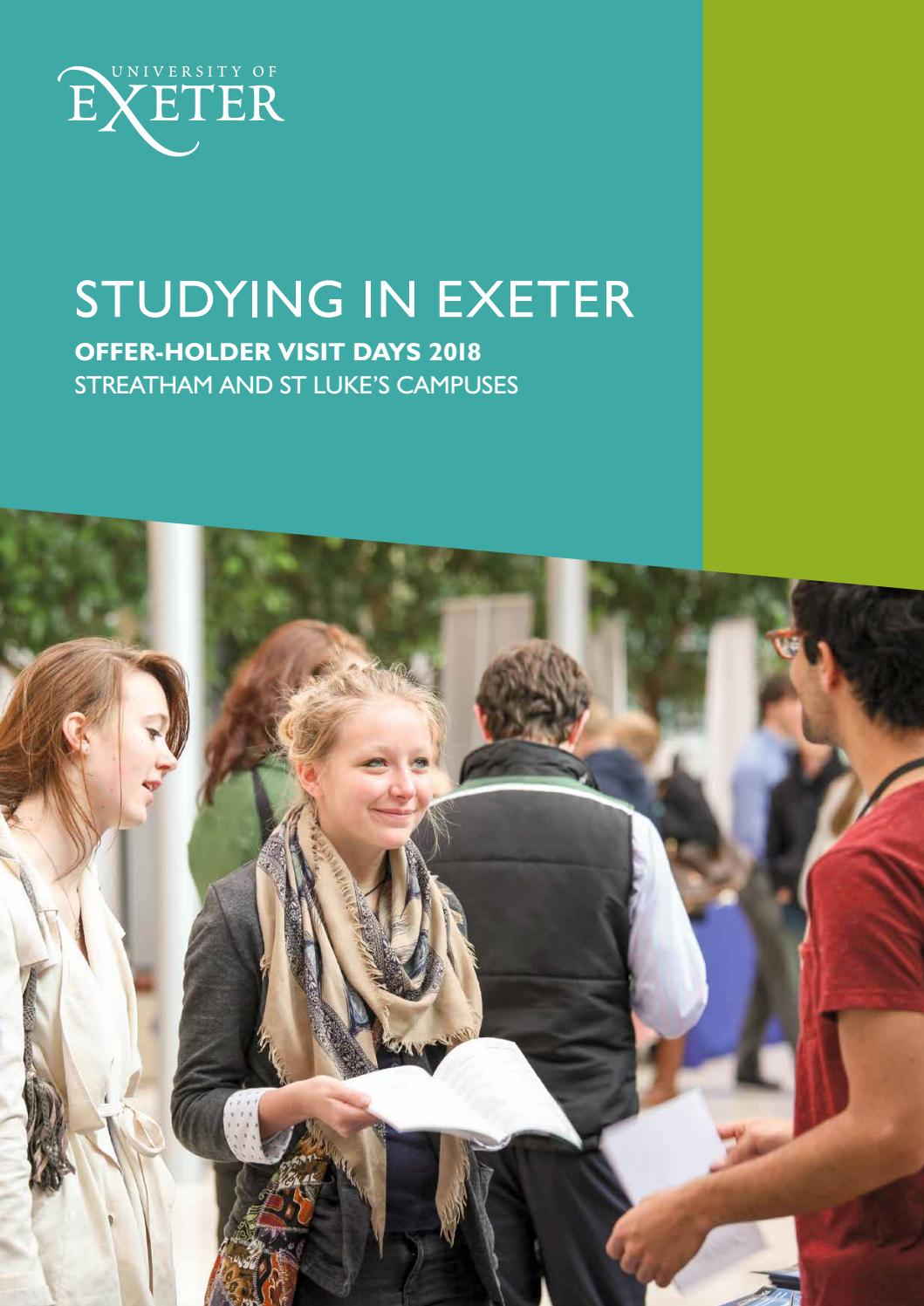 University of Exeter OfferHolder visit Days 2018 by University of
