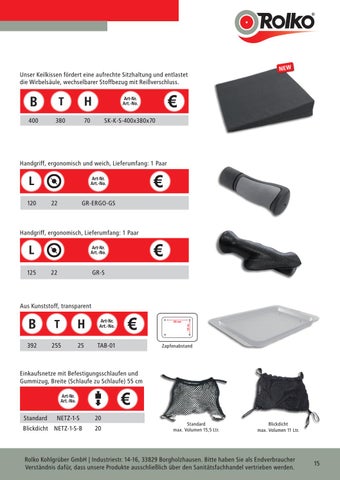 Zubehör für Rollstühle, Rollatoren und Scooter 第 15 页