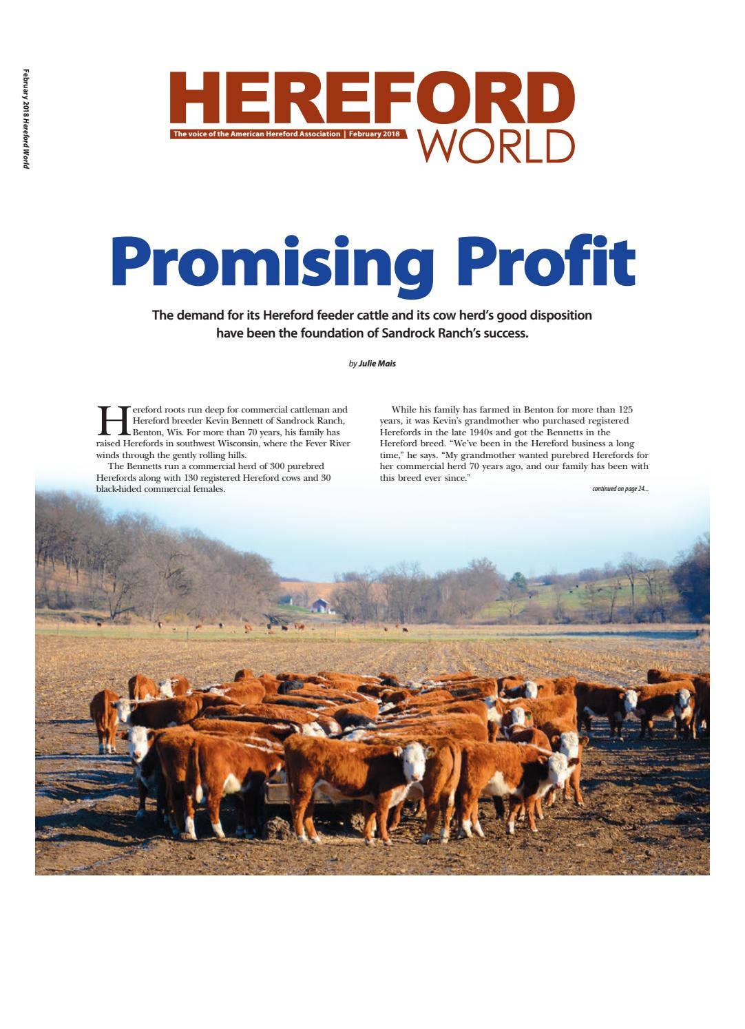 February 2018 Hereford World by American Hereford Association Issuu