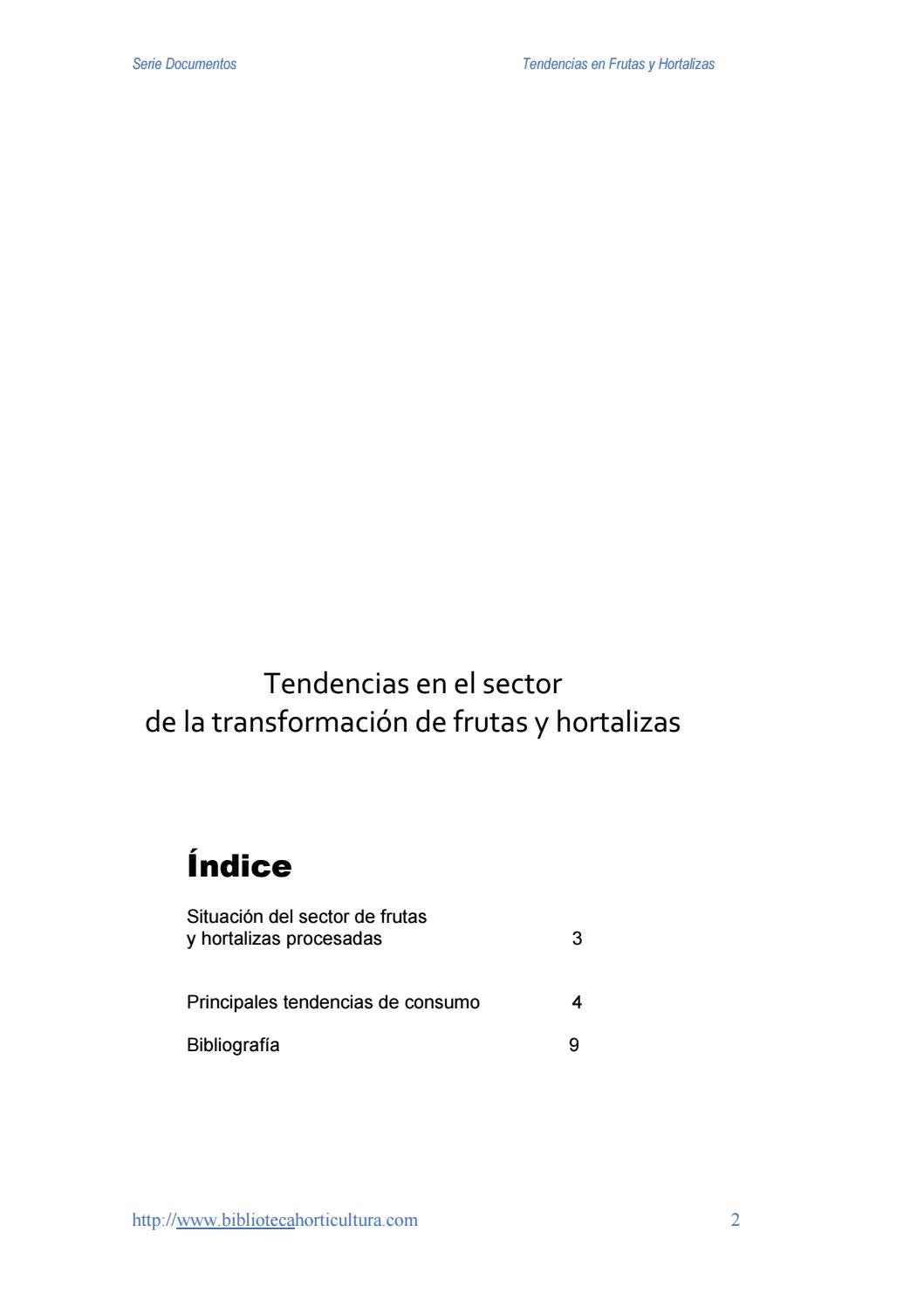Tendencias En El Sector De La Transformaci n De Frutas Y Hortalizas 
