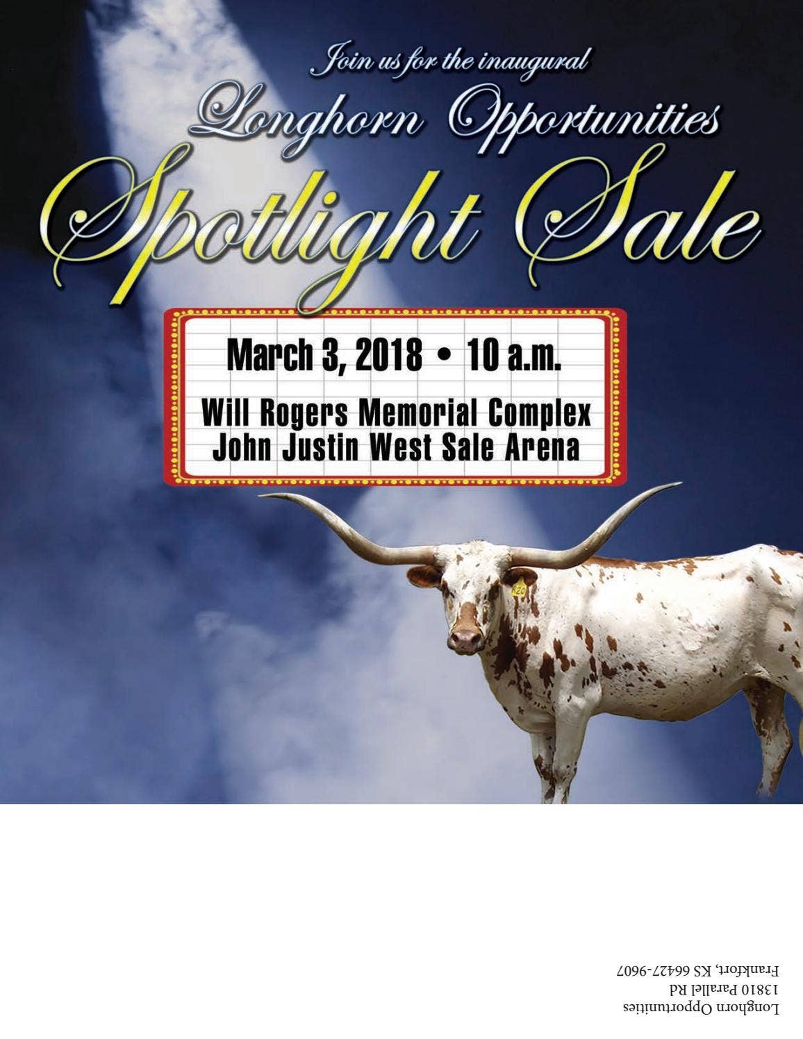 2018 Longhorn Opportunities Spotlight Sale Catalog by Texas Longhorn
