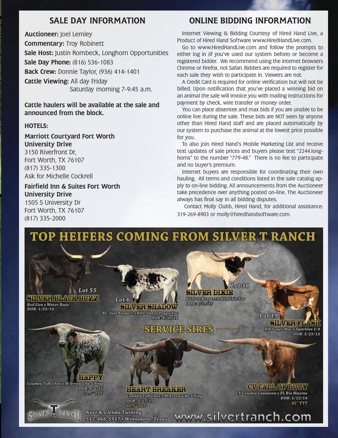 2018 Longhorn Opportunities Spotlight Sale Catalog by Texas Longhorn