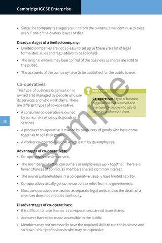 Preview Cambridge IGCSE® Enterprise Coursebook by Cambridge ...