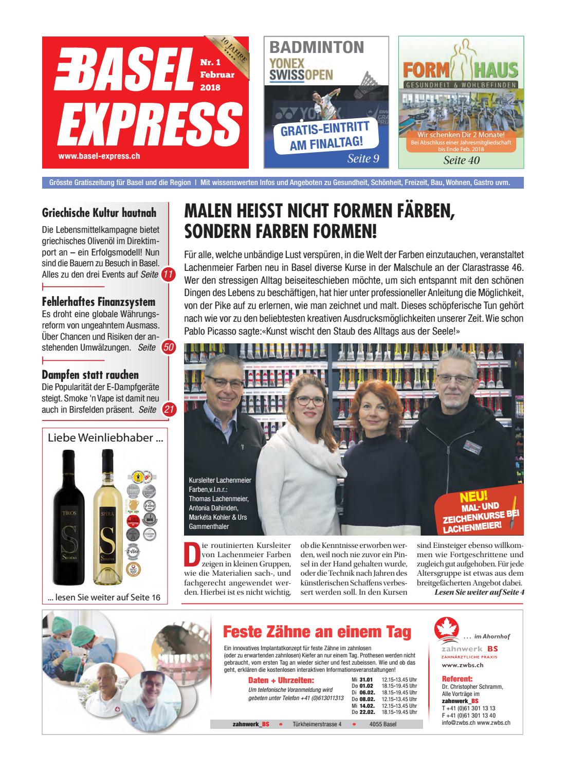 Basel Express Ausgabe 1/18 by TradeXpress Issuu
