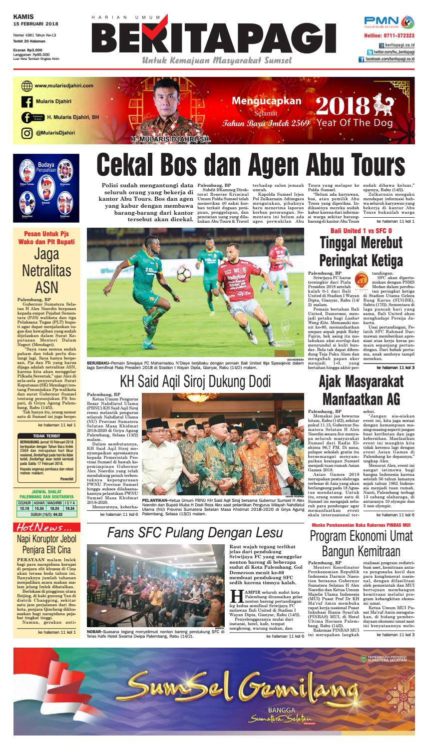 Kamis 15 Februari 2018 By Beritapagi Issuu