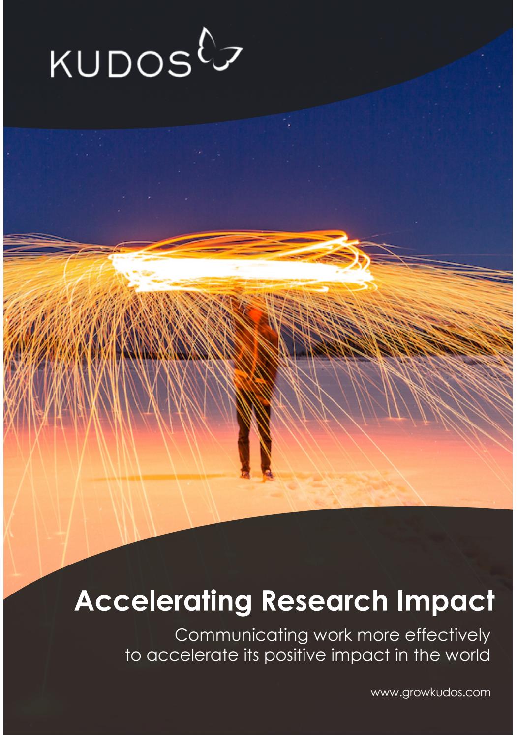 Kudos for Research Groups by Kudos Issuu