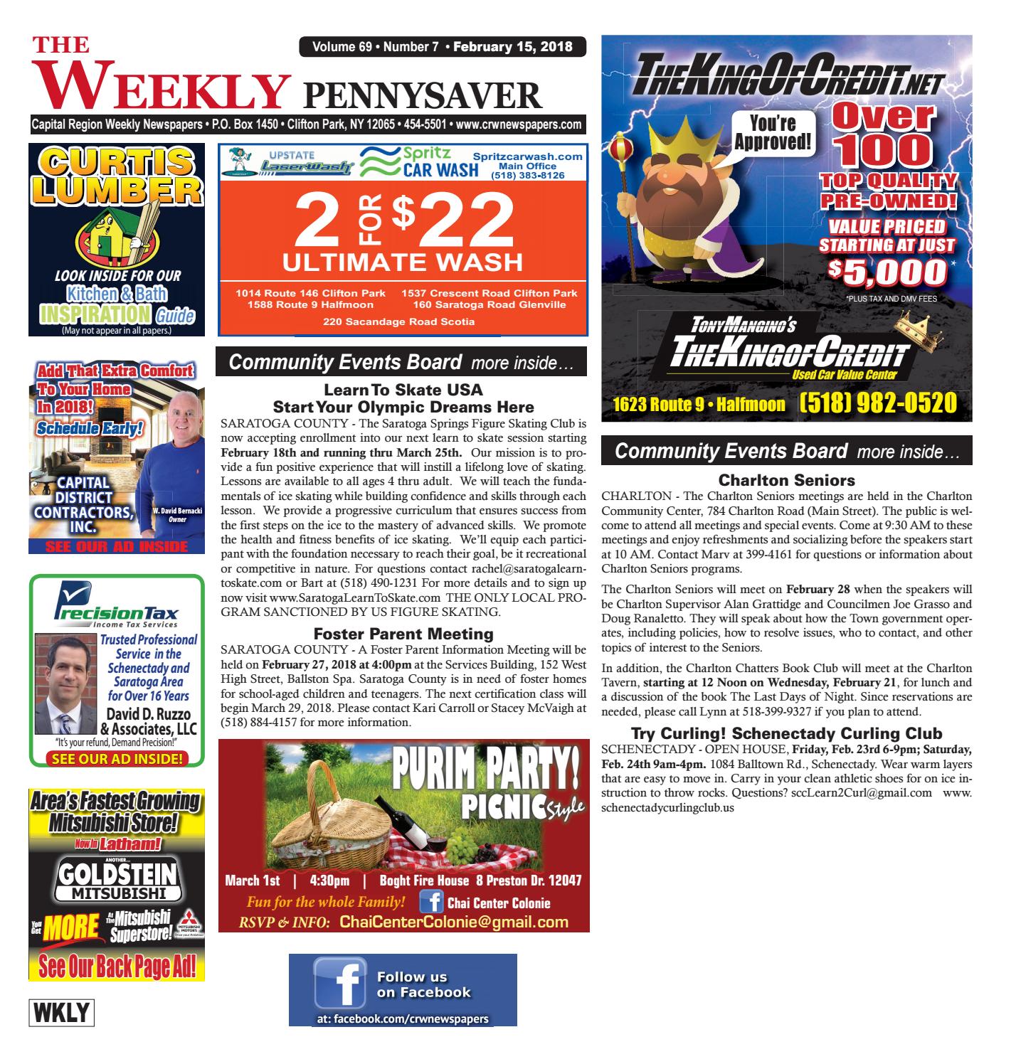 The Weekly Pennysaver 021518 by Capital Region Weekly Newspapers Issuu