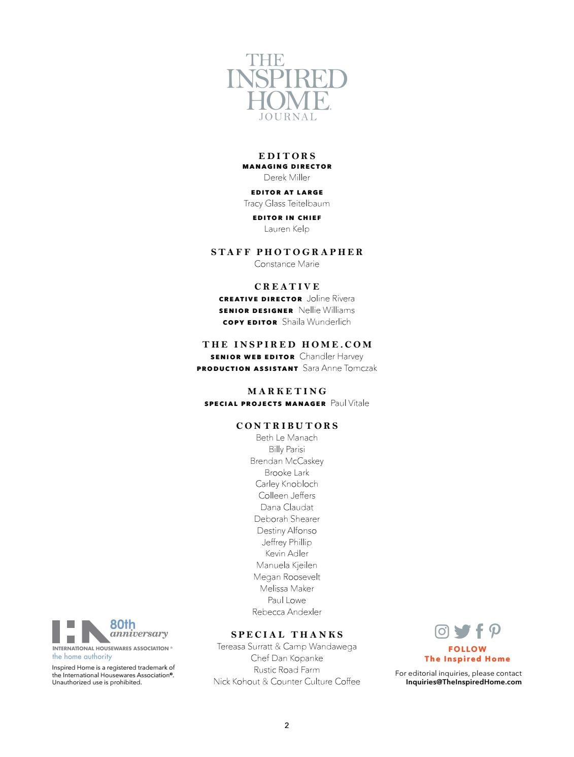 The Inspired Home Journal no.01 by The Inspired Home Journal - Issuu