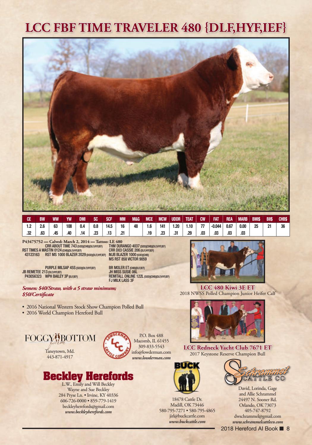 2018 Hereford AI Book by American Hereford Association and Hereford