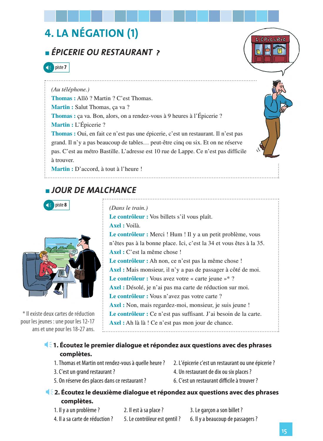 Extraits Grammaire en dialogues a1 by CLE International - Issuu