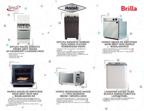 Estufa De Empotrar Haceb Inox 60X50cm/CUB ARL CG 60 INOX GN
