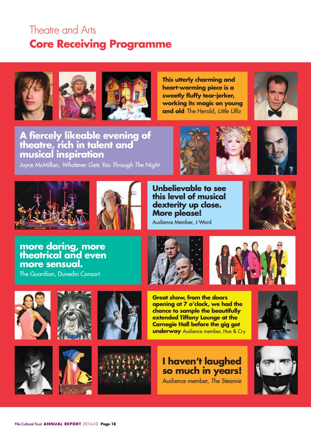 Fife Cultural Trust Annual Report 20122013 by OnFife Issuu