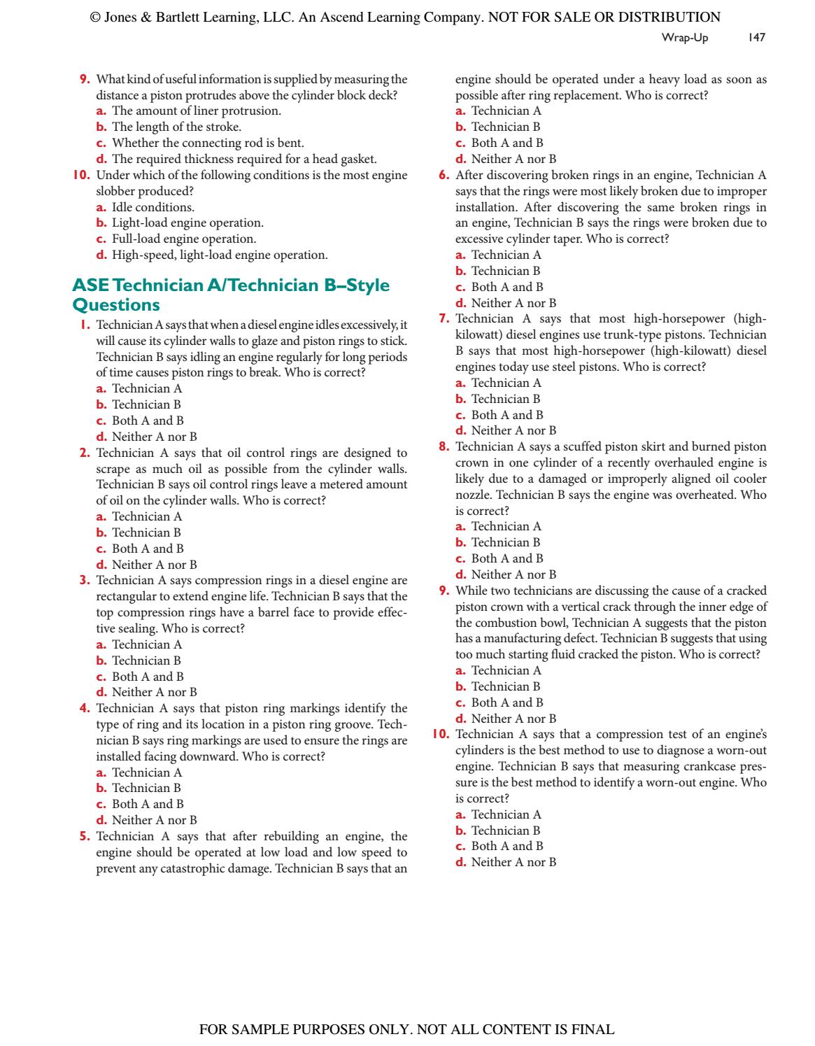Light Vehicle Diesel Engines, SAMPLE Chapters 4, 5, and 7 by Jones