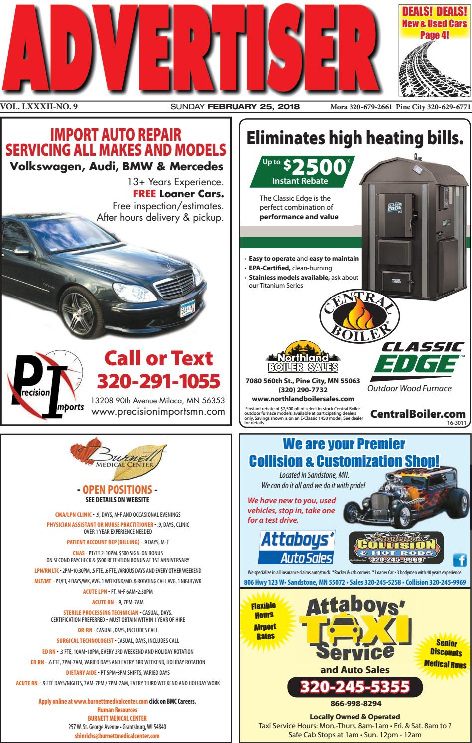 Pine Advertiser 22518 By Kanabec County Times Pine City Pioneer