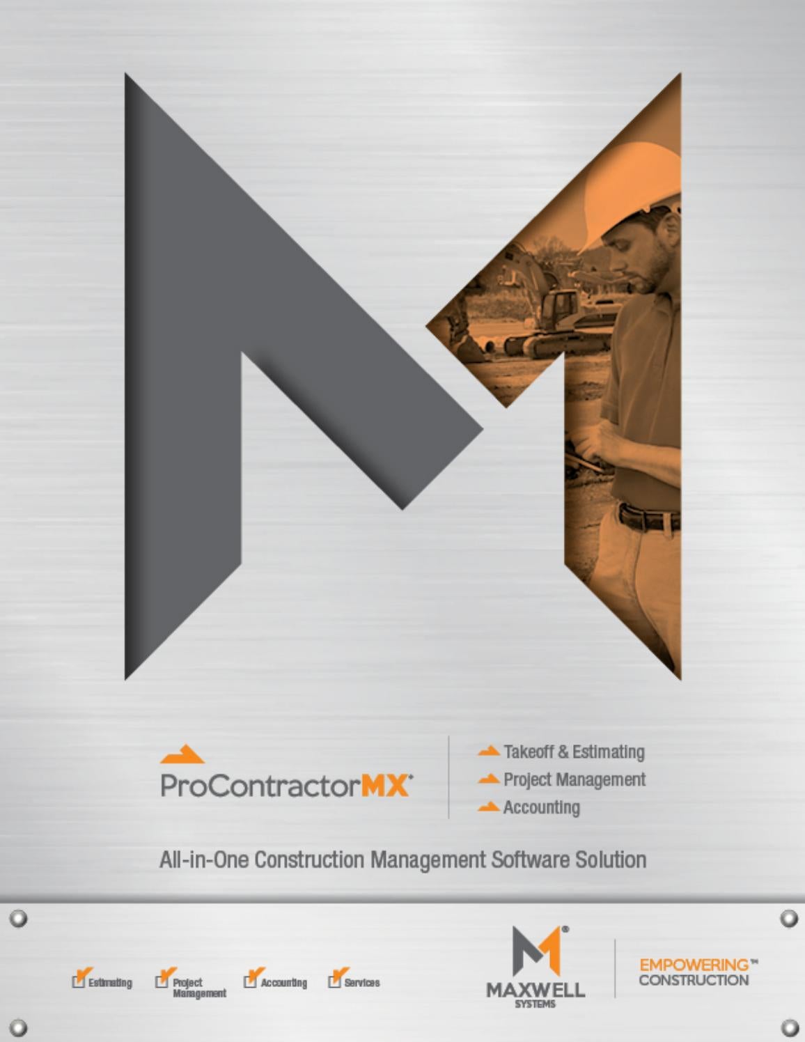Maxwell Systems ProContractorMX Brochure by davidpsu - Issuu