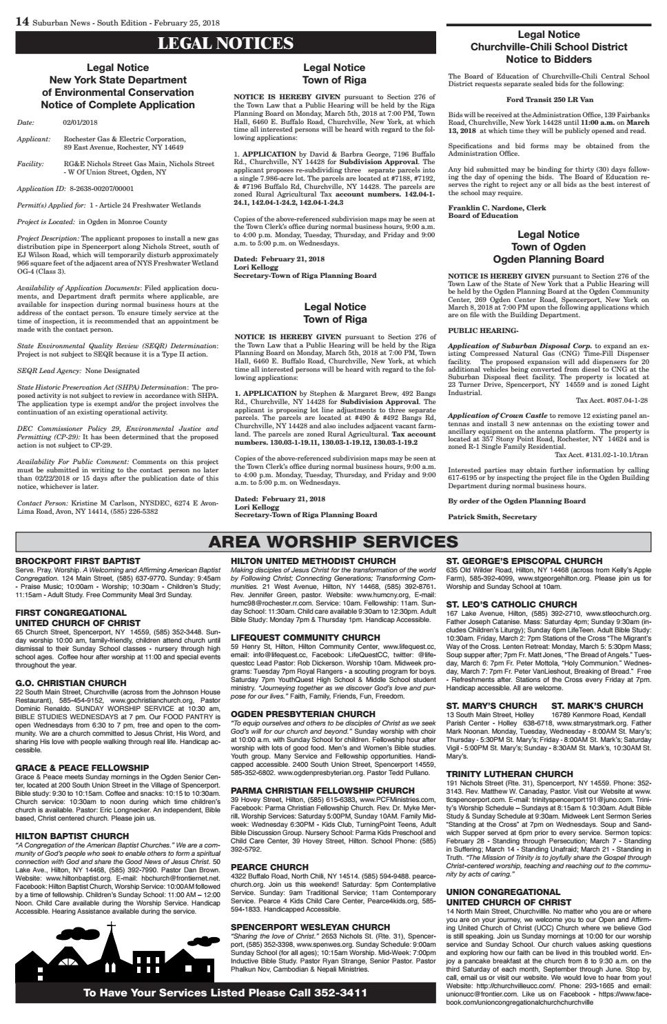 Suburban News South Edition February 25 2018 By Westside News Inc