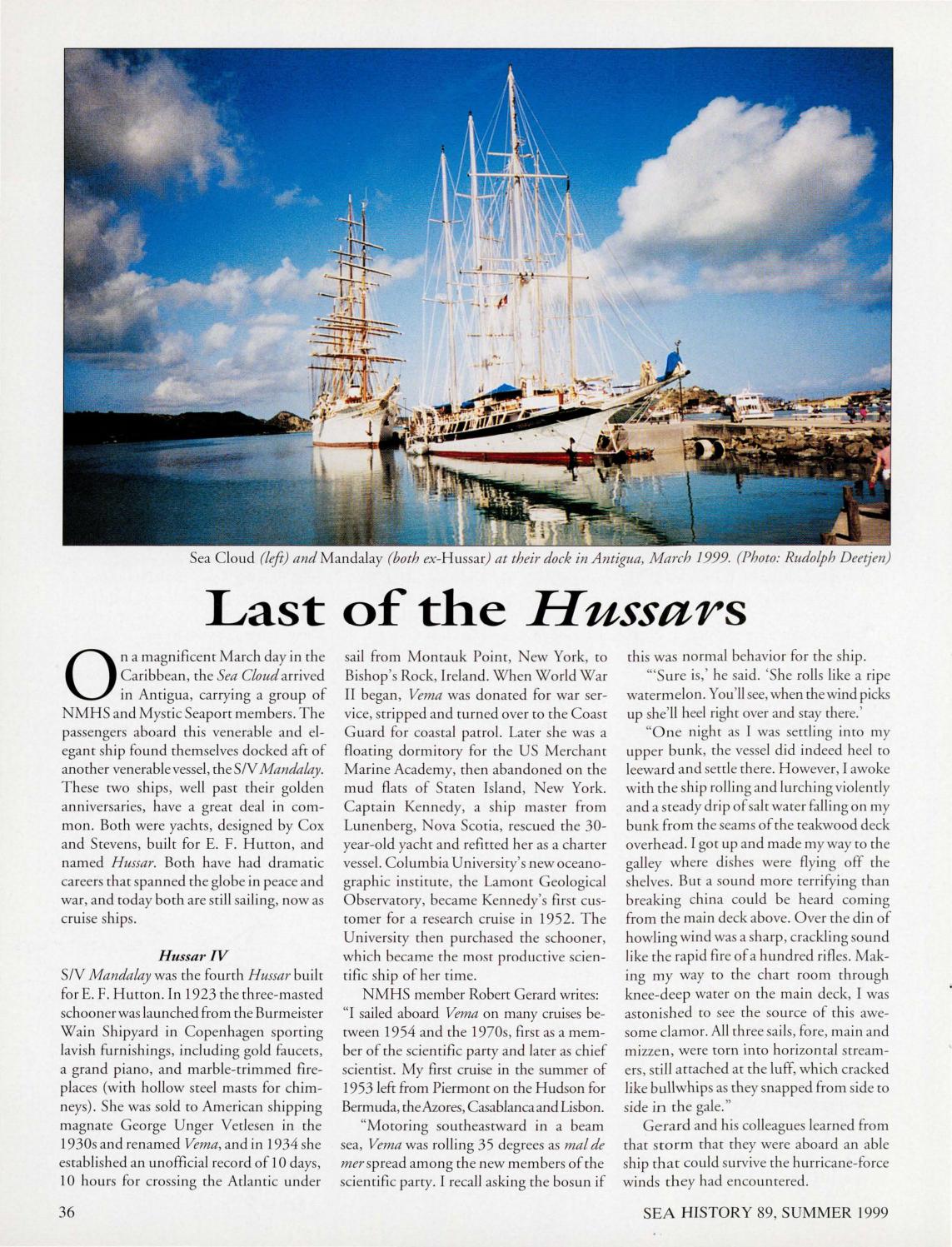 Sea History 089 Summer 1999 by National Maritime Historical Society & Sea History Magazine Issuu