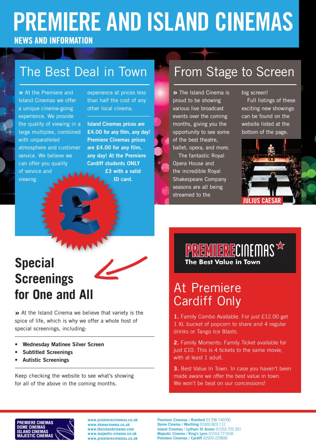 premiere cinema showings