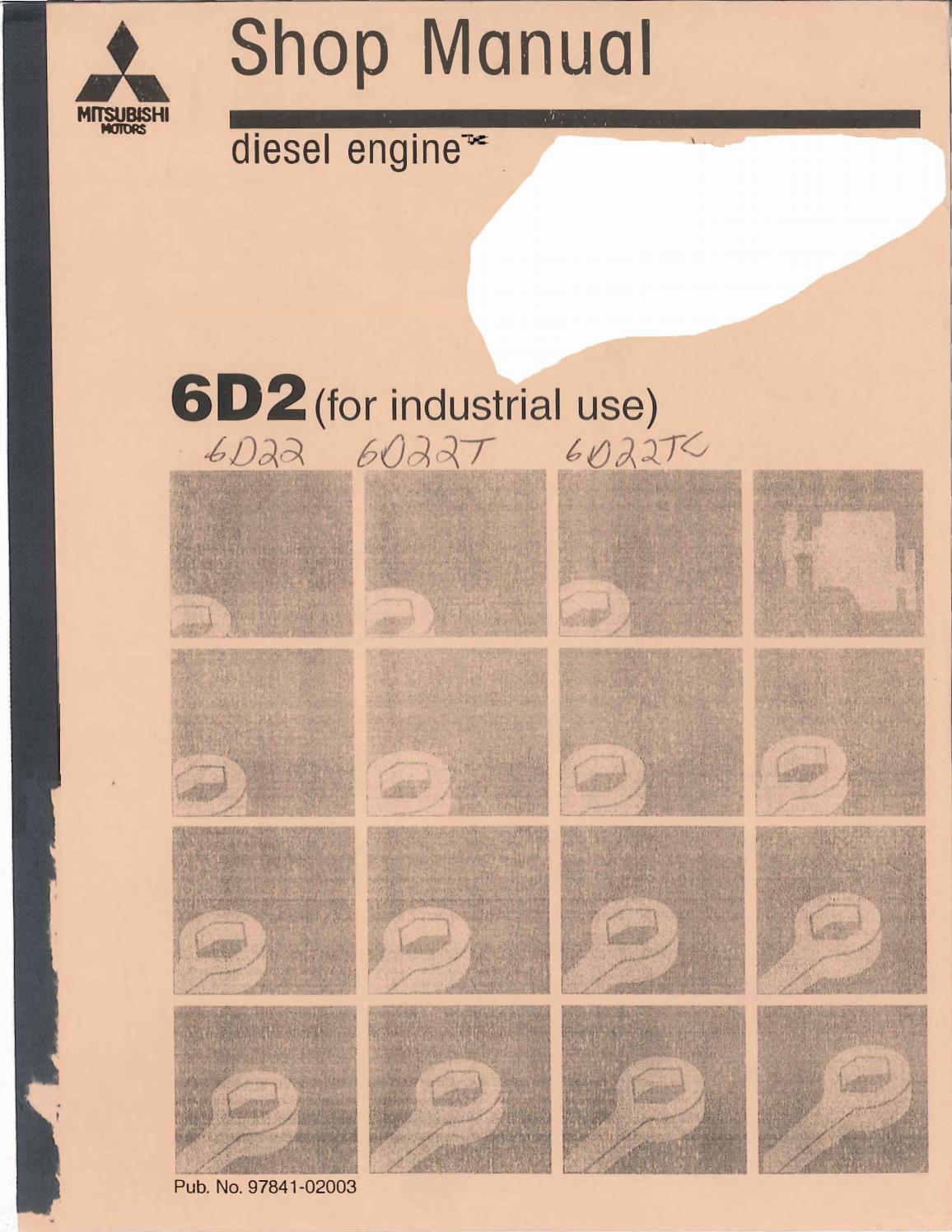 Mitsubishi 6d22 6d22t 6d22tc engine service manual ii by engineparts2 - issuu