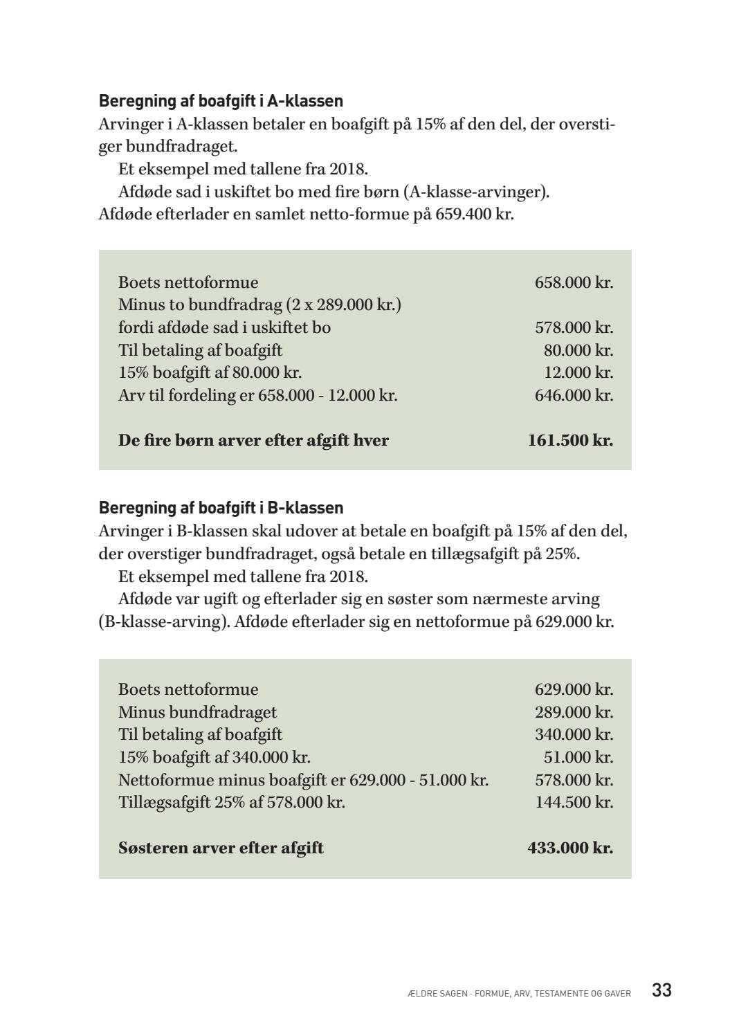 beregning af arveafgift beregning af arveafgift
