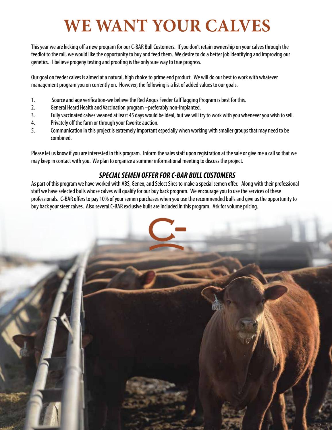 2018 C Bar Bull Sale By Tracy Mcmurphy Issuu