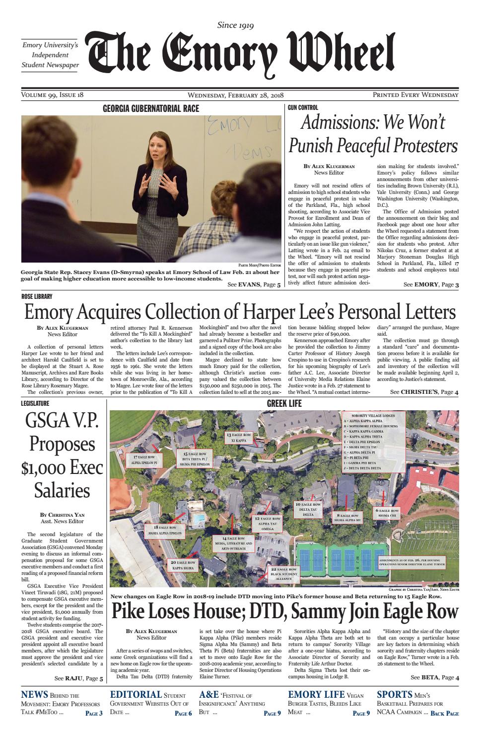 February 28, 2018 by The Emory Wheel - Issuu