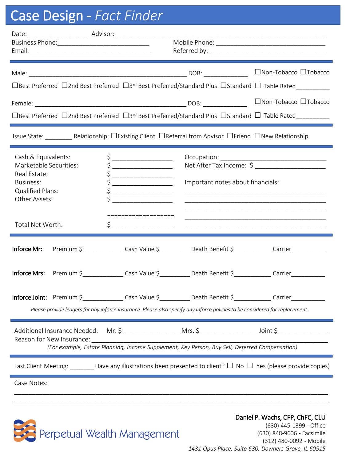 PWM - New Case Fact Finder by perpetual wealth management - Issuu