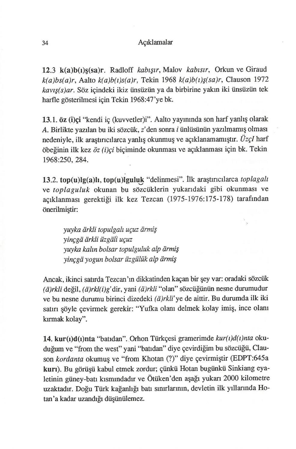 Talat Tekin Tunyukuk Yaziti Vebuka Com