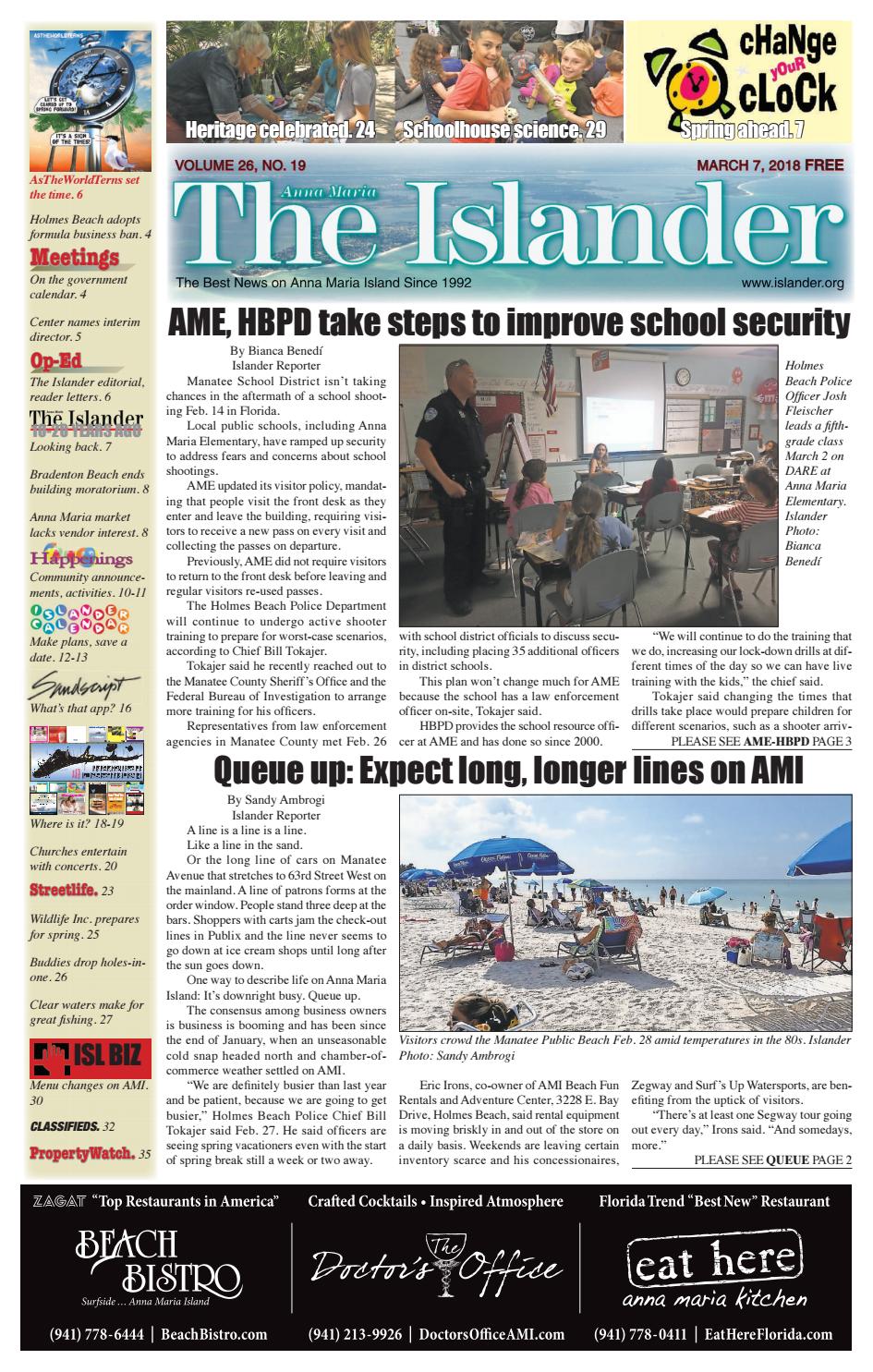 The Islander Newspaper E Edition Wednesday, March 7, 2018 by The Anna Maria  Islander Newspaper - Issuu