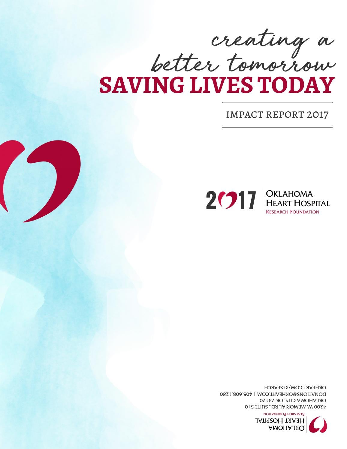 Annual report combined 2017 by Oklahoma Heart Hospital Research