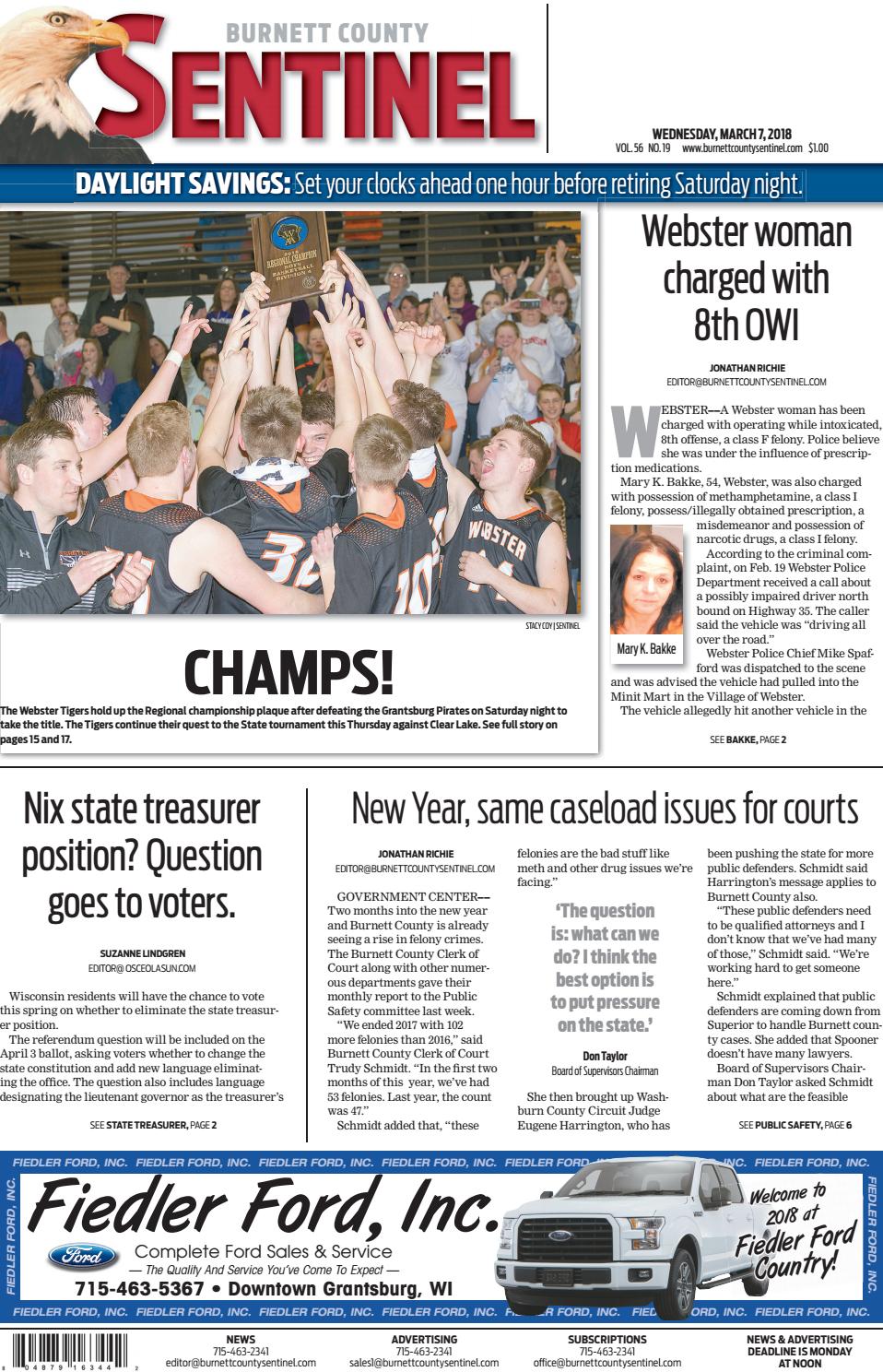 Bcs 03 07 18 By Burnett County Sentinel Issuu