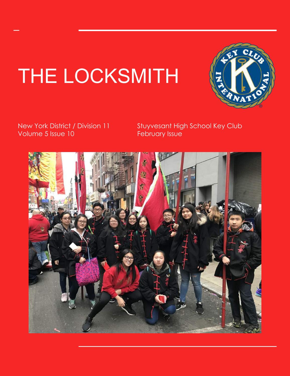 The Locksmith, February 2018 by Stuyvesant High School Key Club Issuu