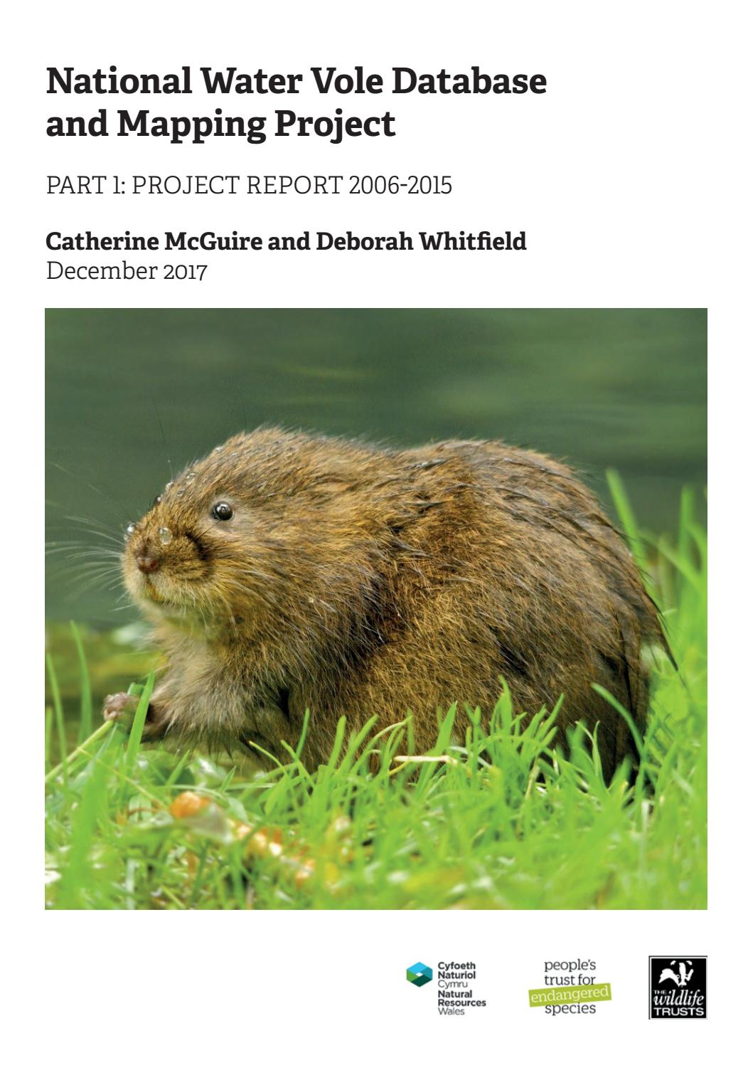 National Water Vole Database and Mapping Project by Hampshire & Isle of Wight Wildlife Trust Issuu