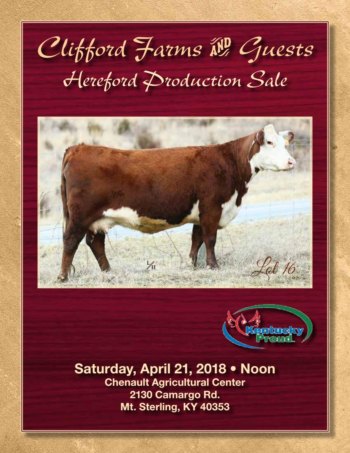 Clifford Farms & Guests Hereford Production Sale by American Hereford