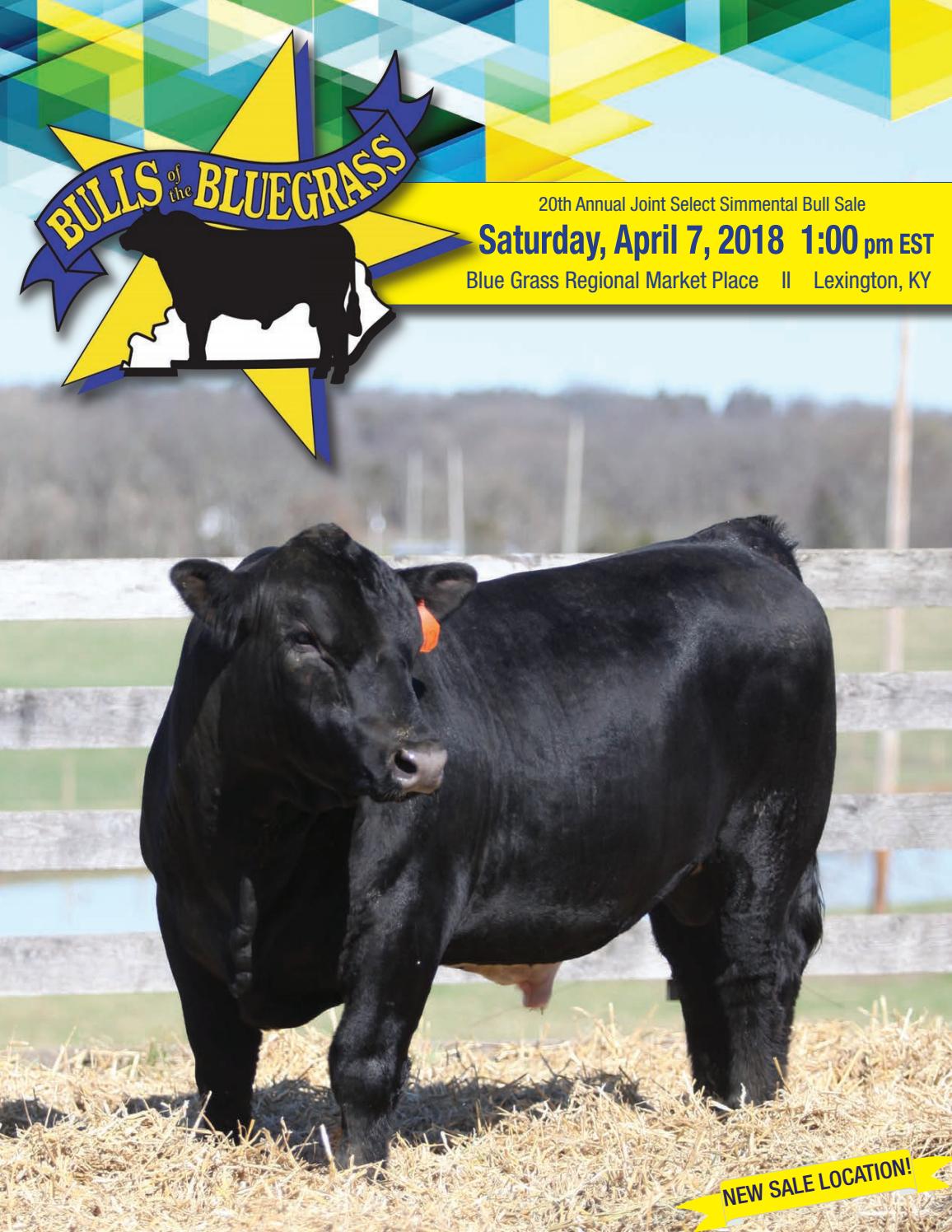 Bulls of the Bluegrass 2018 Joint Select Bull Sale Catalog by